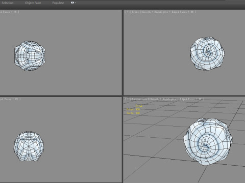 Cartoon snowball - iceball - Game Skills - frozen ball Modelo 3D
