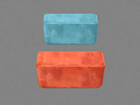 Cartoon bricks 3D Model