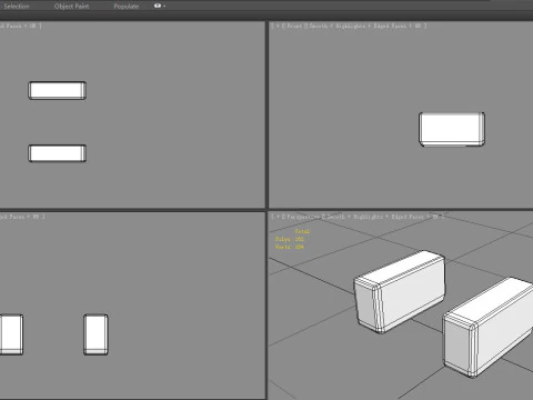 Cartoon bricks 3D Model