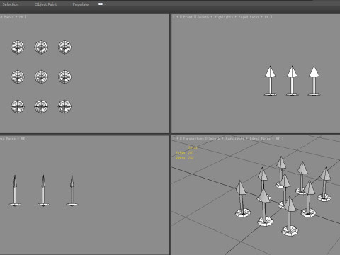 Cartoon Trap - Ground Thorn 3D 模型