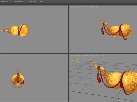 Supporto per zucca dei cartoni animati Modello 3D