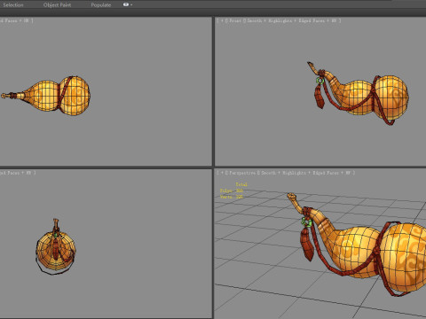 Supporto per zucca dei cartoni animati Modello 3D