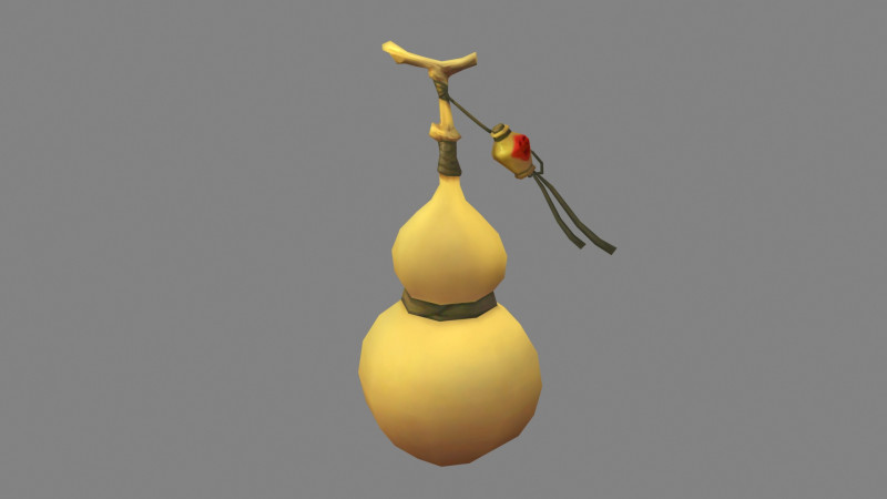 Cartoon Gourd 3D-Modell .c4d .max .obj .3ds .fbx .stl .blend 