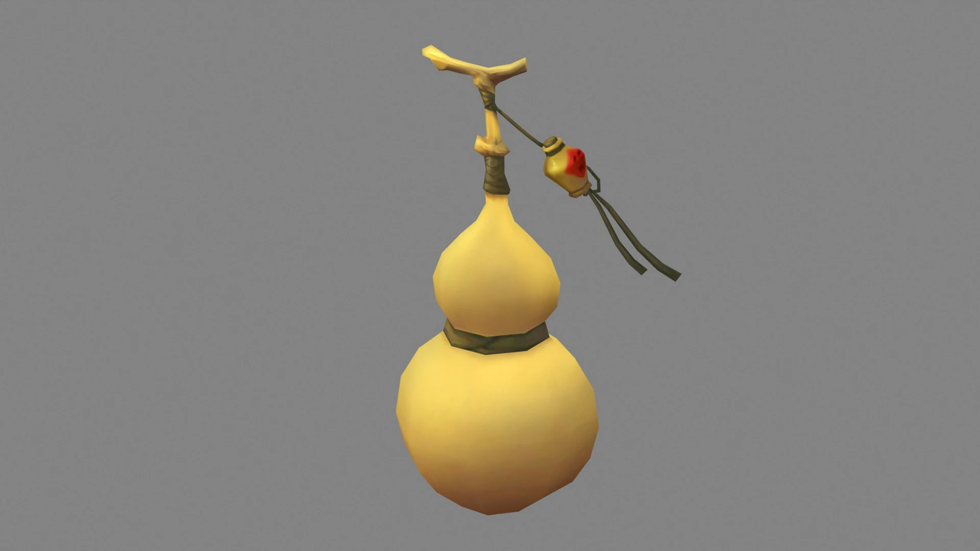 Cartoon Gourd 3D Model .c4d .max .obj .3ds .fbx .stl .blend 