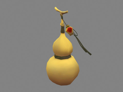 Cartoon Gourd 3D-Modell