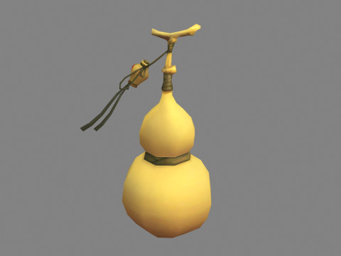 Cartoon Gourd 3D-Modell