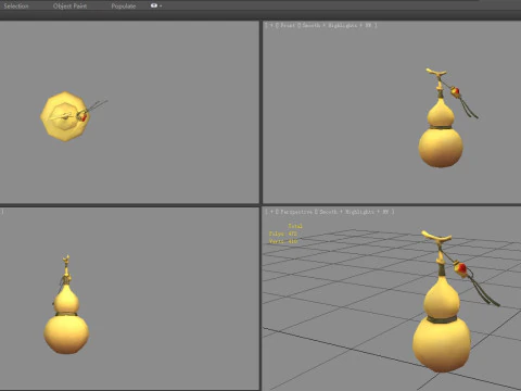 Cartoon Gourd 3D Model