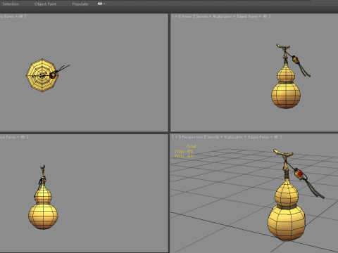 Cartoon Gourd 3D Model