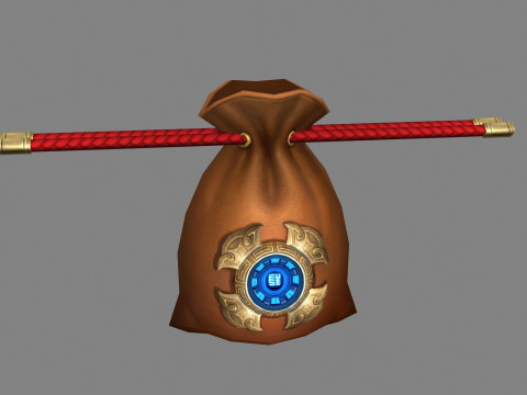 Cartoon Money Bag 3D 모델