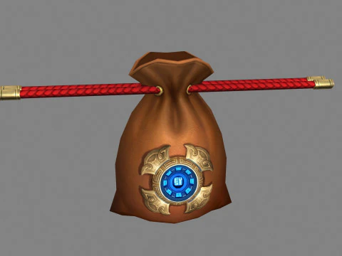 Borsa dei soldi del fumetto Modello 3D