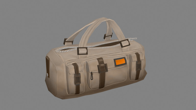 Cartoon handbag - Sports bag Modelo 3D .c4d .max .obj .3ds .fbx .stl .blend 