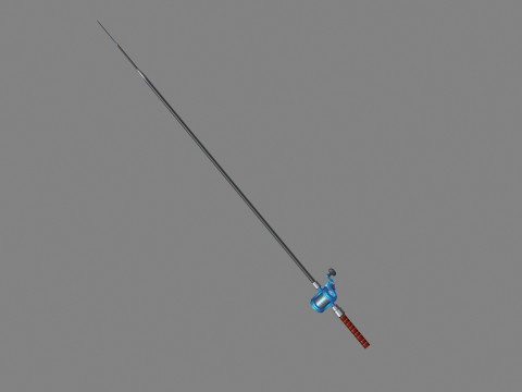 Cartoon fishing rod Modèle 3D