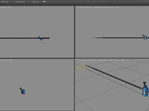 Cartoon fishing rod Model 3D