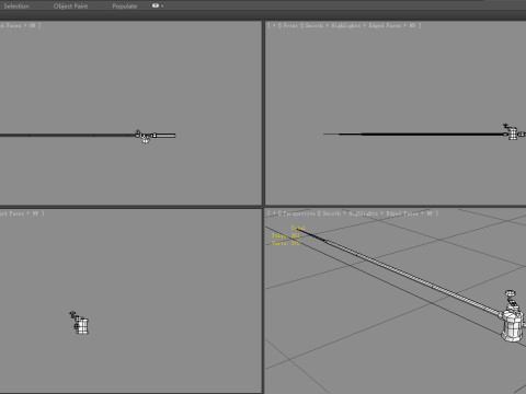 Cartoon fishing rod Model 3D
