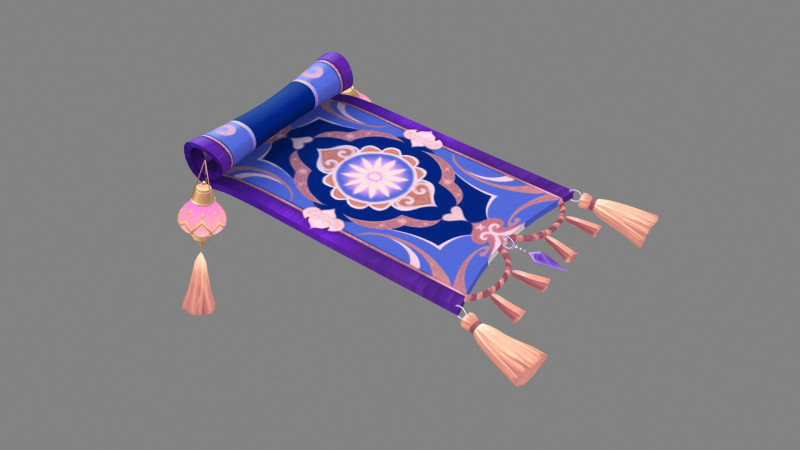 A magical flying carpet - Fairy tales 3Dモデル .c4d .max .obj .3ds .fbx .stl .blend 