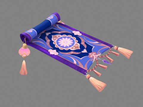 마법의 비행 양탄자 - 동화 3D 모델