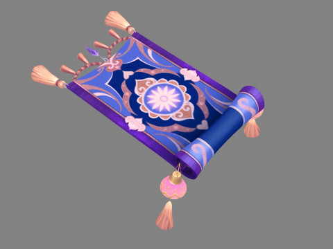 A magical flying carpet - Fairy tales 3Dモデル