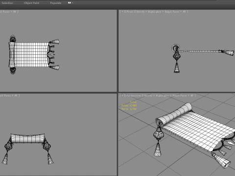 A magical flying carpet - Fairy tales 3D Model