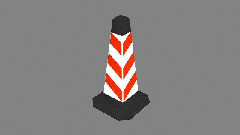Traffic cone Modello 3D .c4d .max .obj .3ds .fbx .stl .blend