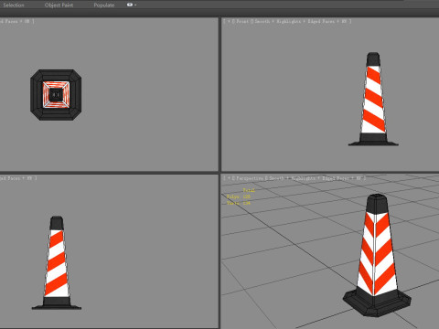 Traffic cone Modello 3D