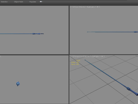 Cartoon whip Modelo 3D