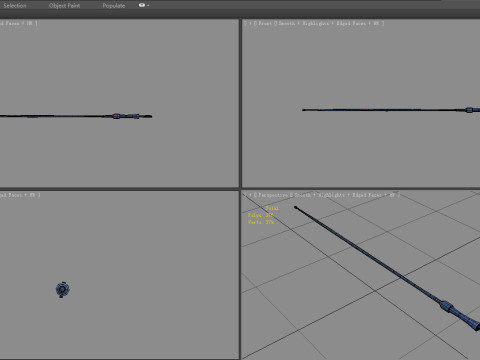 Cartoon whip Modelo 3D