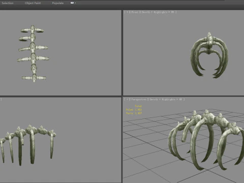 Animal skeleton - Dinosaur bones 3D Model