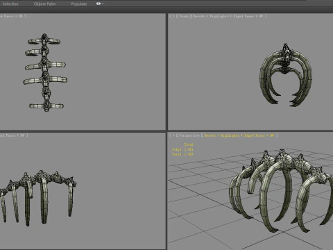 Animal skeleton - Dinosaur bones 3D Model