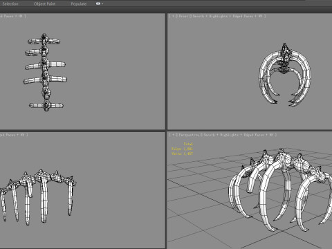 Animal skeleton - Dinosaur bones 3D Модель