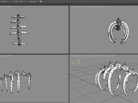 Animal skeleton - Dinosaur bones 3D Model