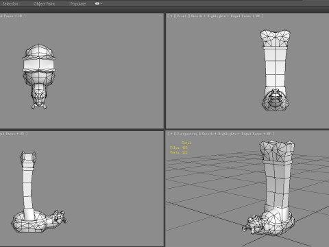 Cartoon tortoise Sculpture - Asian Stele - tombstone Model 3D
