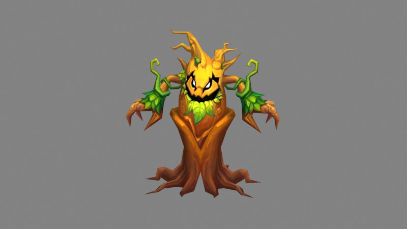 Cartoon evil dryad - Tree monster 3D मॉडल .c4d .max .obj .3ds .fbx .stl .blend