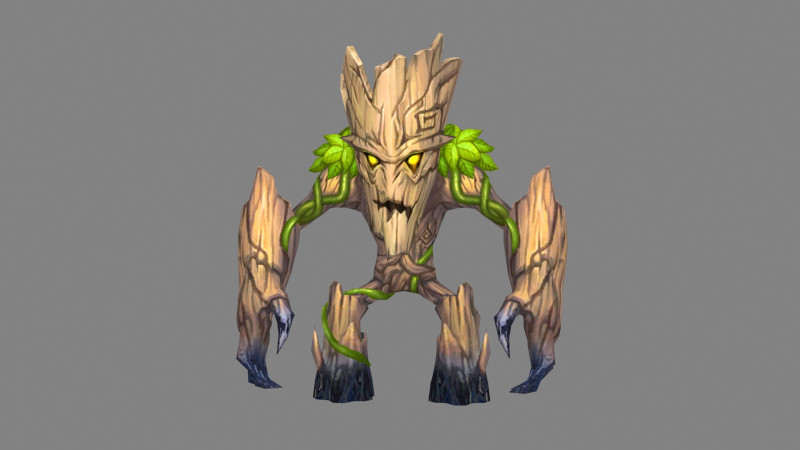 Little dryad - Tree monster 3Dモデル .c4d .max .obj .3ds .fbx .stl .blend