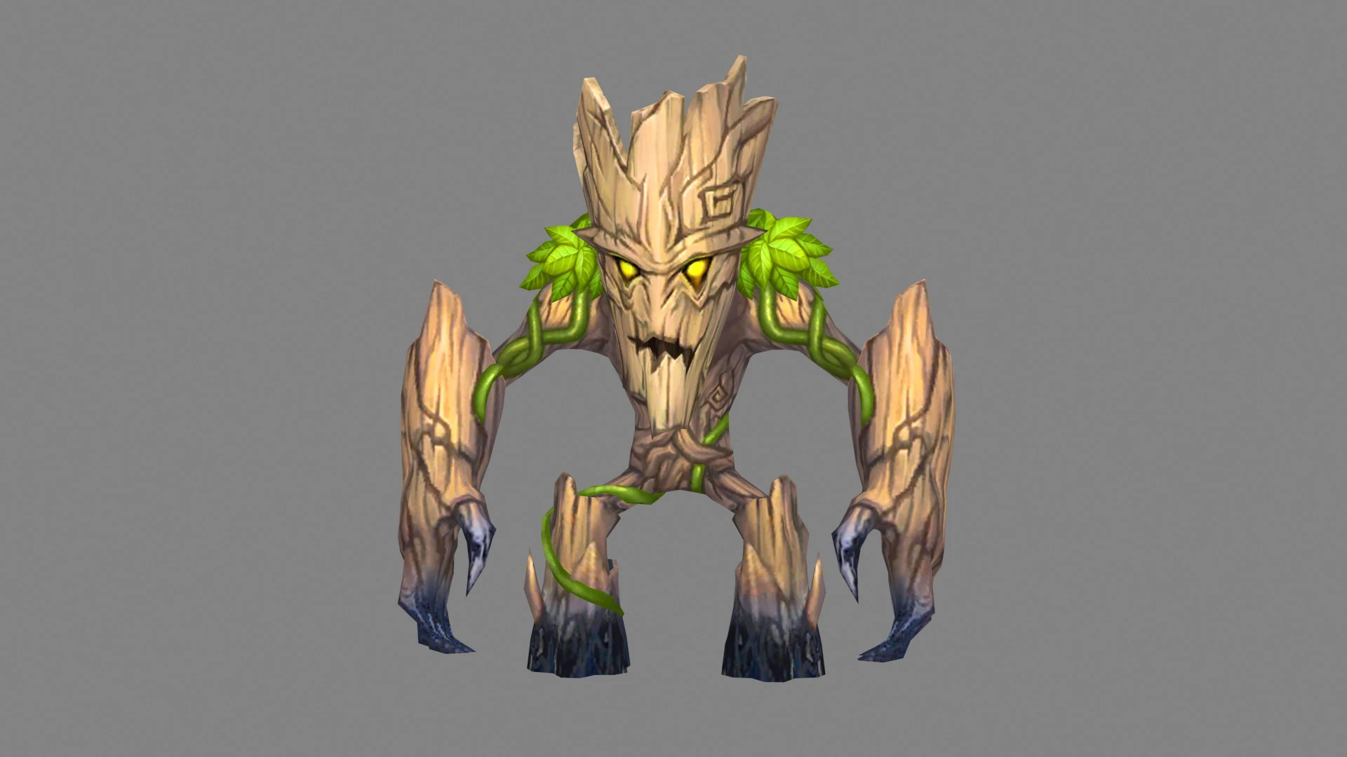 Little dryad - Tree monster 3D Model .c4d .max .obj .3ds .fbx .stl .blend