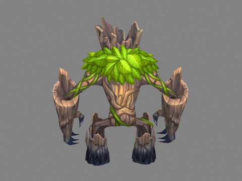 Little dryad - Tree monster 3D Model