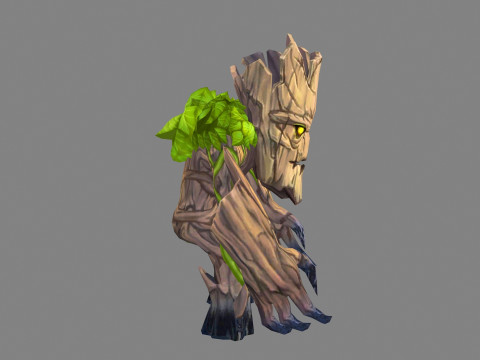 Little dryad - Tree monster 3Dモデル