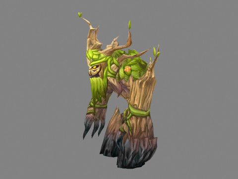Old dryad - Tree monster Modello 3D
