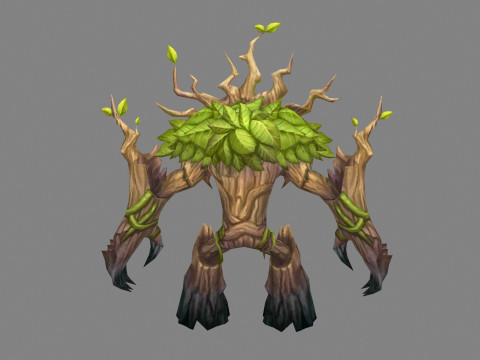 Old dryad - Tree monster Modello 3D