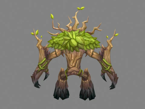 Old dryad - Tree monster 3D Model