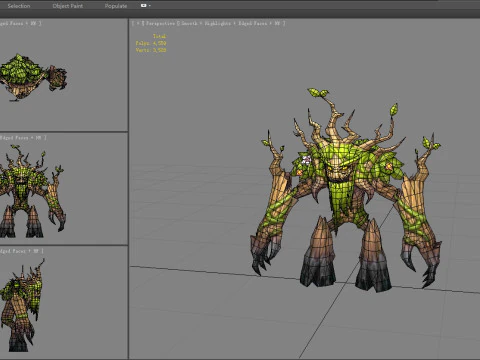 Old dryad - Tree monster 3D Model