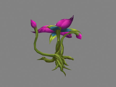 Flower Fairy - Thorns monster Modello 3D