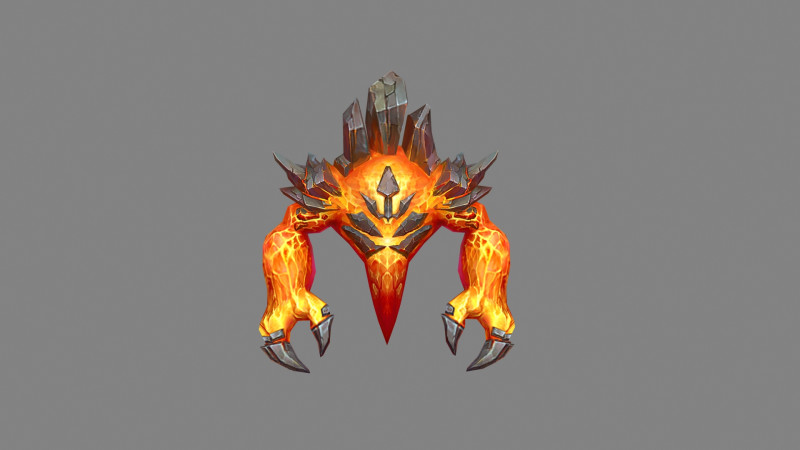 Cartoon Balrog - stone monster - rock devil 3D Model .c4d .max .obj .3ds .fbx .stl .blend 