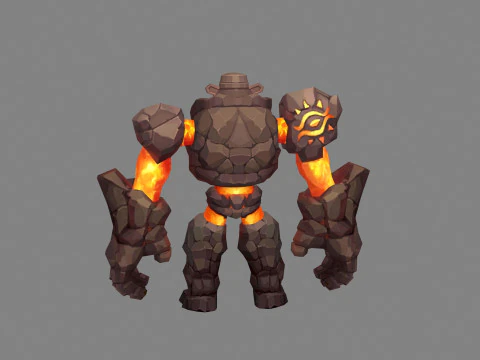 Balrog - humanoid stone monster - rock devil 3D Model