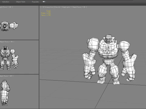 Balrog - humanoid stone monster - rock devil 3D Model