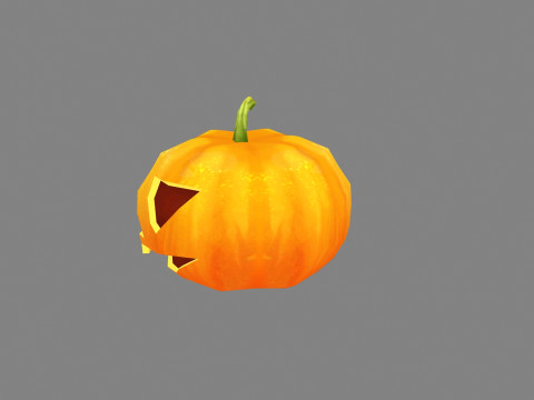 Cartoon Smiley Pumpkin - Smile Modèle 3D
