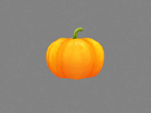 Cartoon Smiley Pumpkin - Smile 3D Model