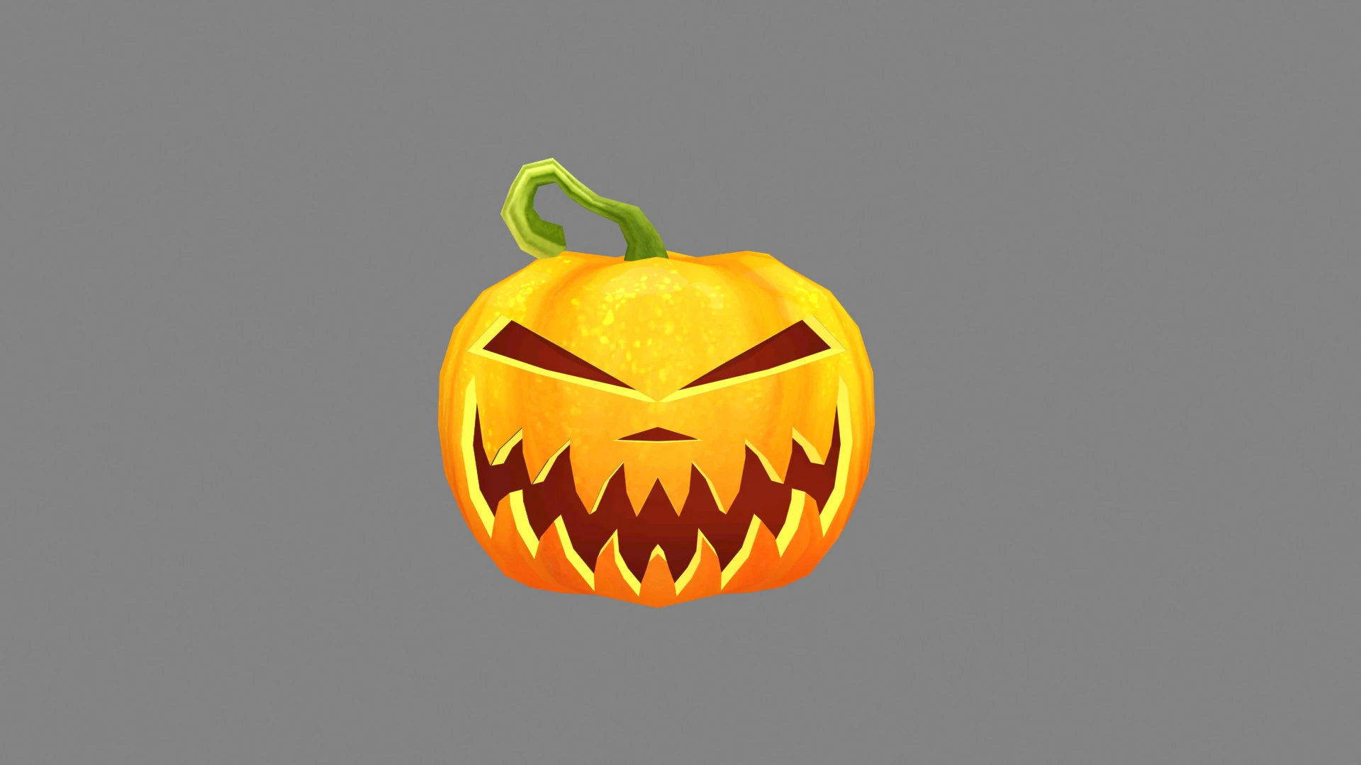 Cartoon Smiley Pumpkin - Laugh 3D Model .c4d .max .obj .3ds .fbx .stl .blend