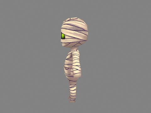 Cartoon mummy boy Modelo 3D