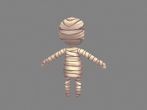 Cartoon mummy boy Modelo 3D