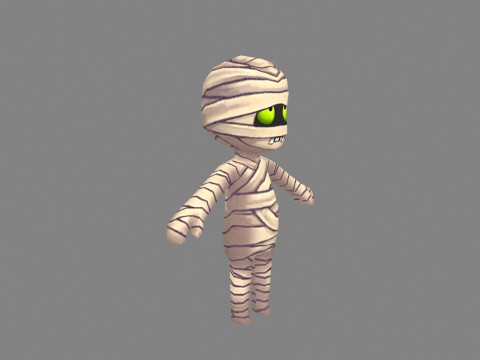 Cartoon mummy boy Modelo 3D
